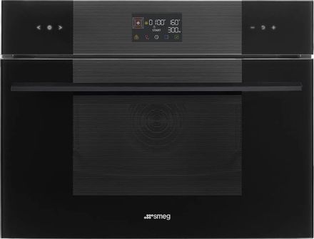 Духовой шкаф электрический SMEG Linea SO4102M1B3, 40л, дверца с 3 стеклами, черный