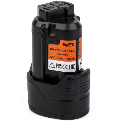 Батарея аккумуляторная для AEG TopON TOP-PTGD-AEG-12-1.5-Li, 12.0В, 1.5Ач, Li-Ion