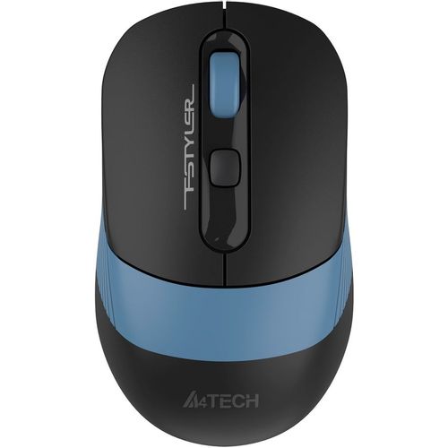 Мышь беспроводная A4TECH Fstyler FB10CS, Bluetooth/Радио, оптическая, USB, 2000dpi, черный и синий [fb10cs usb ash blue]