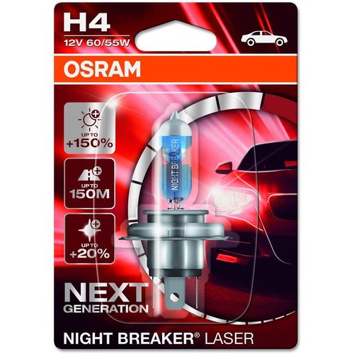 Лампа автомобильная галогенная Osram 64193NL-01B, H4, 12В, 1шт