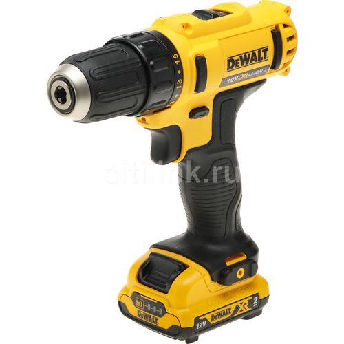 Дрель-шуруповерт DeWALT DCD710D2-QW, 2Ач, с двумя аккумуляторами