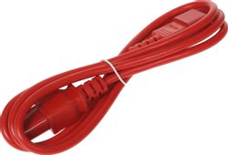 Шнур питания Lanmaster (LAN-PP13/14-1.5-RD) C13-С14 проводник.:3x0.75мм2 1.5м 220В 10А красный