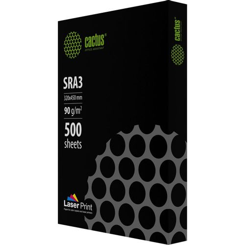 Бумага Cactus LaserPrint CS-LPSRA390500, SRA3, для лазерной печати, 500л, 90г/м2, белый