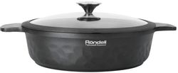 Сотейник Rondell ArtDeco RDA-1255, 4.3л, с крышкой, черный