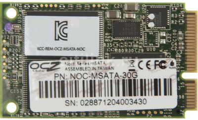 SSD накопитель OCZ Nocti NOC-MSATA-30G 30ГБ, mSATA, SATA II