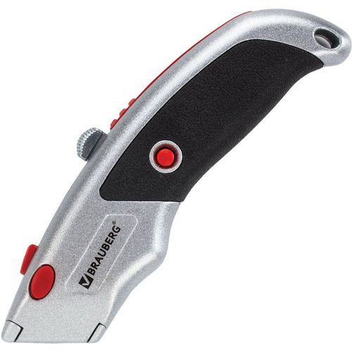Нож канцелярский BRAUBERG 235404 Professional 18мм, черный