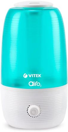 Увлажнитель воздуха ультразвуковой Vitek VT-2341, 2.5л, белый/бирюзовый