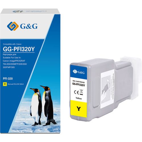 Картридж G&G GG-PFI320Y, PFI-320Y, желтый пигментный / GG-PFI320Y — цена и наличие Картридж G&G GG-PFI320Y, PFI-320Y, желтый пигментный / GG-PFI320Y