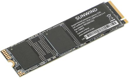 1ТБ SSD накопитель SunWind NV3 SWSSD001TN3T M.2 2280, PCIe 3.0 x4, NVMe, M.2, rtl