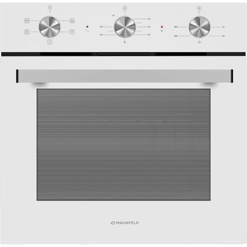 Духовой шкаф электрический MAUNFELD AEOF6051WM, 60л, дверца с 3 стеклами, белый — цена и наличие Духовой шкаф электрический MAUNFELD AEOF6051WM, 60л, дверца с 3 стеклами, белый