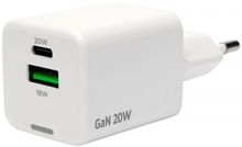 Изображение товара Зарядное устройство PREMIER PCS3A-61 20Вт USB-A USB-C белое