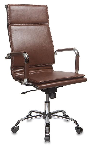Кресло руководителя Бюрократ Ch-993, на колесиках, эко.кожа, коричневый [ch-993/brown]