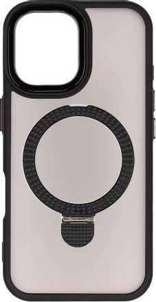 Чехол (клип-кейс) ZIBELINO Ring Stand Matte, для Apple iPhone 16, черный [zrs-apl-16-mt-blk]