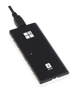 Хаб (разветвитель) G-Cube GUT-54BL, черный