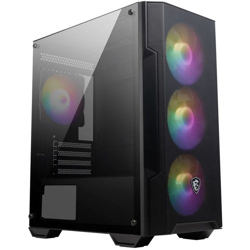 Корпус mATX MSI MAG Forge M100A, Mini-Tower, без БП, черный
