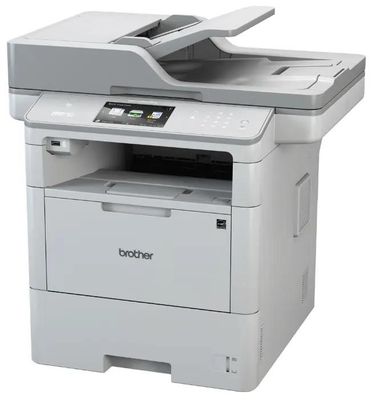 МФУ лазерный Brother MFC-L6800DW черно-белая печать, A4, цвет серый ...