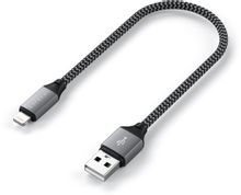 Изображение товара Кабель Lightning to USB Satechi 0.25м MFI серый для Apple устройств