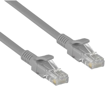 Патч-корд EXEGATE UTP-RJ45-RJ45-5e-CU-10M-GY UTP, кат.5E, 10м, 4 пары, медь, многожильный, серый