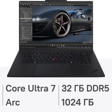 Изображение товара Ноутбук Lenovo ThinkPad P1 G7 16 IPS Intel Core Ultra 7 165H 32ГБ 1ТБ SSD Windows 11 Pro