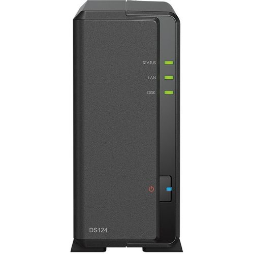Сетевое хранилище NAS SYNOLOGY DS124, 1-bay, настольный, RTD1619B