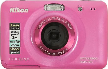 Цифровой компактный фотоаппарат Nikon CoolPix S30,  розовый