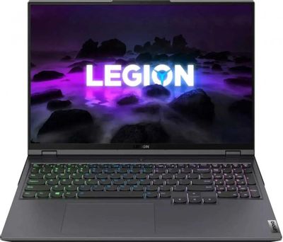 Ноутбук игровой Lenovo Legion 5 Pro 16ACH6H 82JQ0017RK, 16", AMD Ryzen 7 5800H 3.2ГГц, 8-ядерный, 16ГБ DDR4, 512ГБ SSD,  NVIDIA GeForce  RTX 3070 для ноутбуков - 8 ГБ, без операционной системы, серый