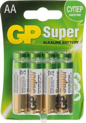 AA Батарейка GP Super Alkaline 15A LR6,  8 шт.