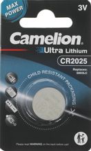 Изображение товара Батарейка CAMELION CR2025-BP1 3В литиевая, 1 шт. Изображение товара Батарейка CAMELION CR2025-BP1 3В литиевая, 1 шт.