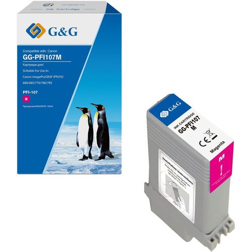 Картридж G&G GG-PFI107M, PFI-107 M, пурпурный / GG-PFI107M