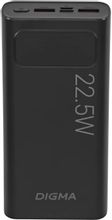 Изображение товара Внешний аккумулятор Digma DGPF20A 20000мАч Power Bank для смартфонов и ноутбуков