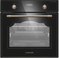 Духовой шкаф электрический MEFERI Retro MEO606BK,  65л,  черный