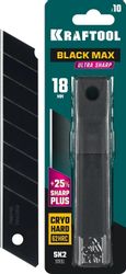 Лезвие Kraftool Black Max 09602-18-S10, 18мм, 10шт, черный