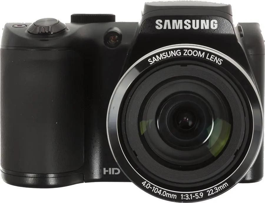 Характеристики Цифровой компактный фотоаппарат Samsung WB100, черный  (733189) смотреть в СИТИЛИНК