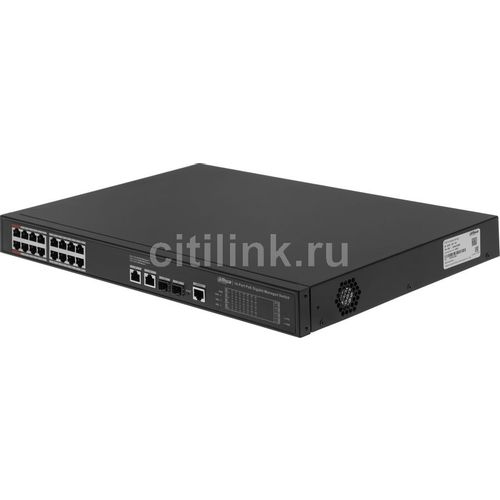 Коммутатор Dahua DH-S4220-16GT-190, управляемый, 18 RJ-45, 10/100/1000 Мбит/с