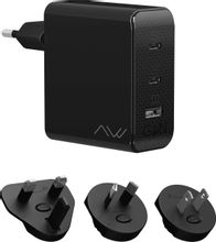 Изображение товара Сетевое зарядное устройство CAWEON CTC-140-2C1A-BK 140Вт USB-C USB-A совместимое с мобильными