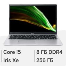Изображение товара Ноутбук Acer Aspire 3 A315-58 15.6 TN Intel Core i5 8GB SSD без ОС серебристый