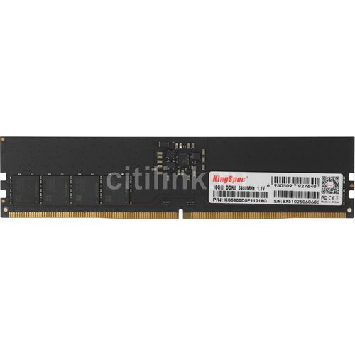 Оперативная память KINGSPEC KS5600D5P11016G DDR5 - 1x 16ГБ 5600МГц, DIMM, Ret