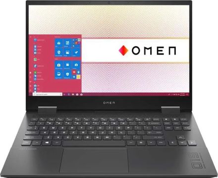 Ноутбук HP Omen 15-en1020ur 15.6", AMD Ryzen 7 5800H 3.2ГГц, 8-ядерный, 16ГБ DDR4, 512ГБ SSD,  NVIDIA GeForce  RTX 3070 для ноутбуков - 8 ГБ, Windows 10 Home, темно-серебристый [4l5q5ea]