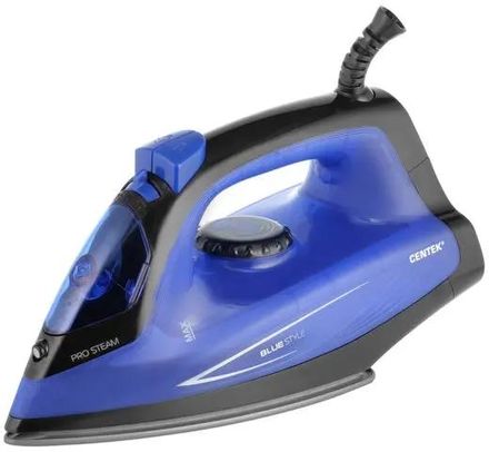 Утюг CENTEK CT-2360,  с паровым ударом,  1600Вт,  синий и черный