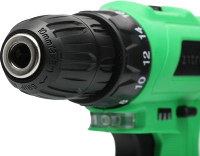 Дрель-шуруповерт ZITREK Green 12-Li-ion, 1.5Ач, с одним аккумулятором ...