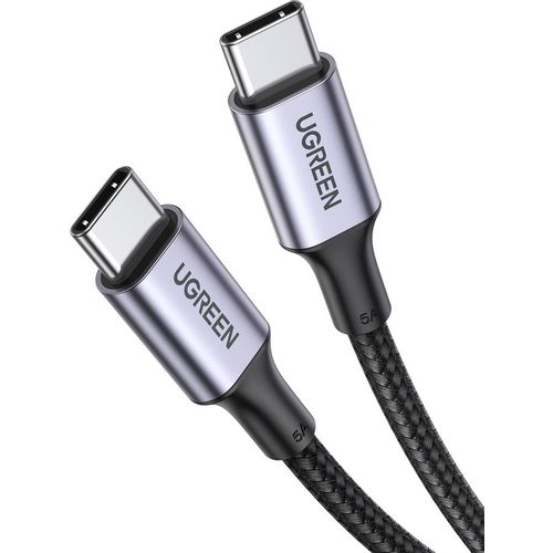 Кабель UGREEN US316, USB Type-C (m) - USB Type-C (m), 0.5м, 5A, черный [20478]