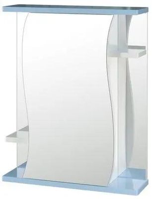 Шкаф MIXLINE Венеция 60 без подсветки,  с зеркалом,  подвесной,  600х690х240 мм,  белый [525886]
