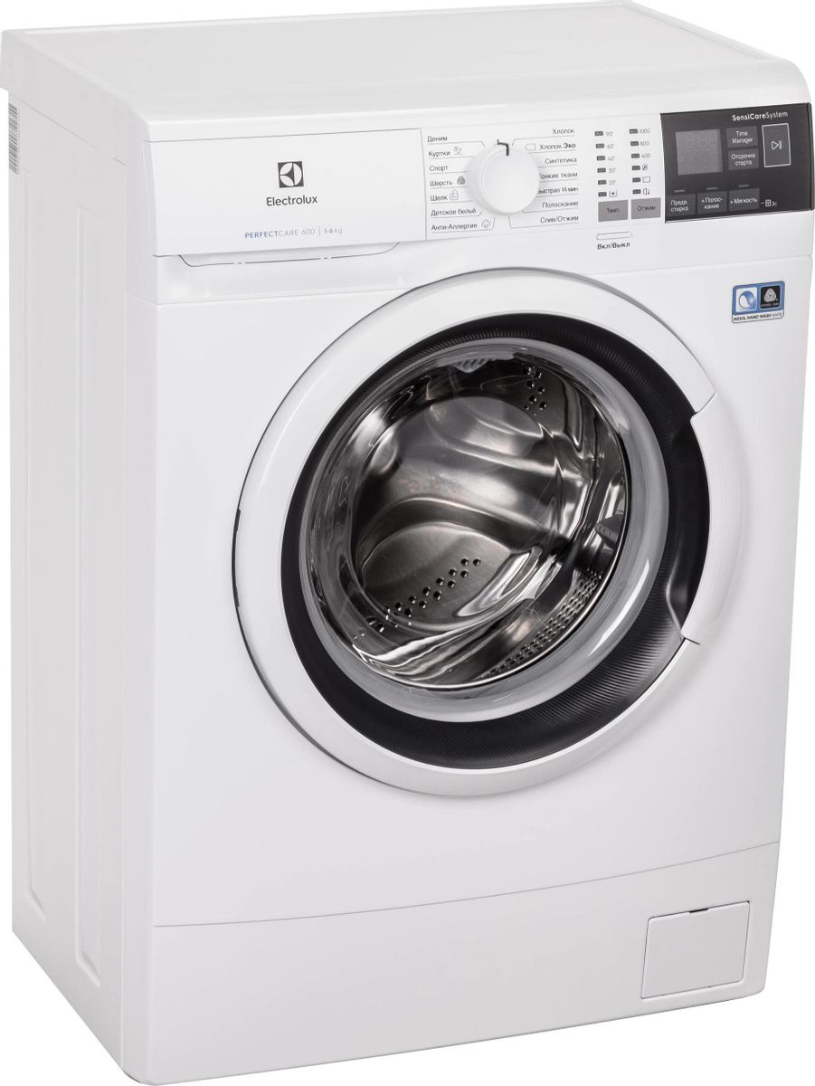 Характеристики Стиральная машина Electrolux PerfectCare 600 EW6S4R06W, с  фронтальной загрузкой, с паром, 6кг, 1000об/мин (1445120) смотреть в  СИТИЛИНК