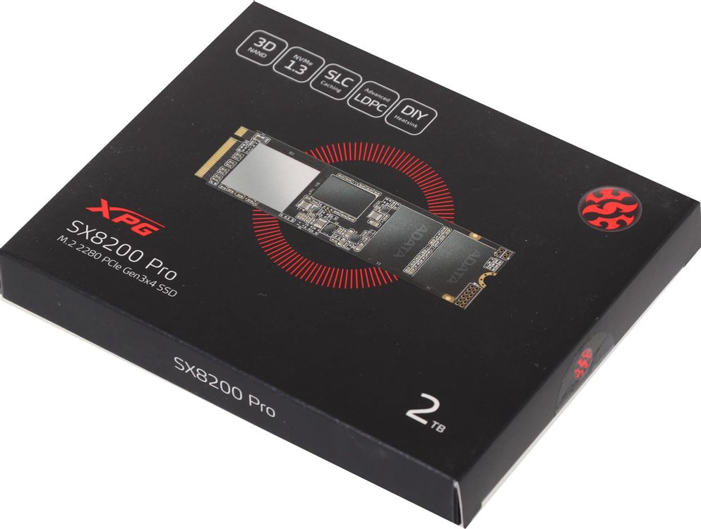 SSD накопитель A-Data XPG SX8200 Pro ASX8200PNP-2TT-C 2ТБ, M.2