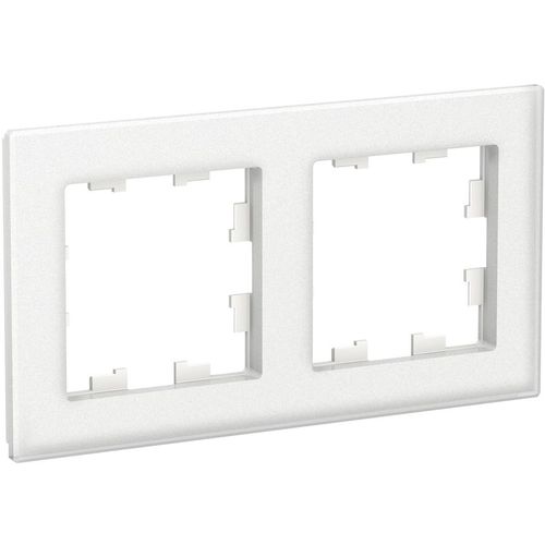 Рамка Schneider Electric ATN330102 (ATN330102) накладная 2шт горизонтальный монтаж стекло белый