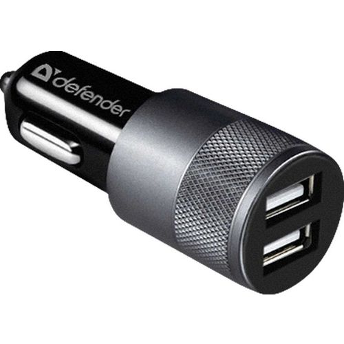 Автомобильное зарядное устройство Defender UCA-21 2USB, 2xUSB-A, 10.5Вт, 1.1A, черный [83821]