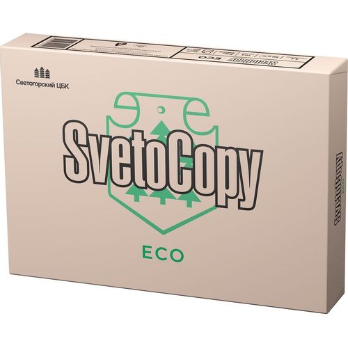 Бумага SVETOCOPY Eco, A4, офисная, 500л, 80г/м2, слоновая кость 5 шт./кор.