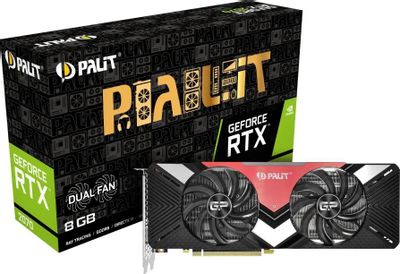 Palit NVIDIA GeForce RTX 2070 PA-RTX2070 DUAL 8G 8ГБ GDDR6, Ret