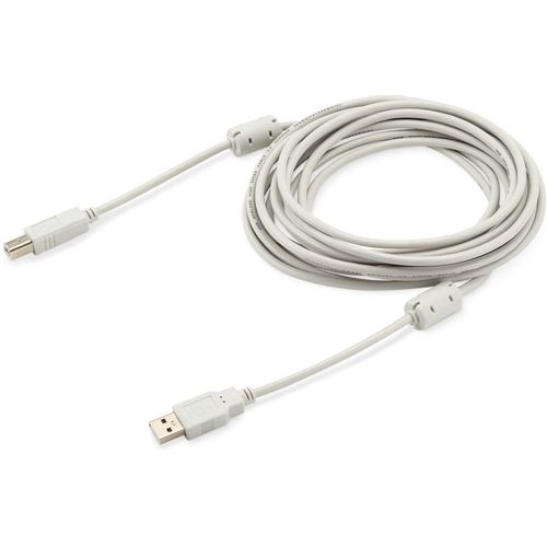 Кабель USB2.0 Buro USB A(m) - USB B(m), ферритовый фильтр , 5м [usb2.0-am/bm-5m-mg]