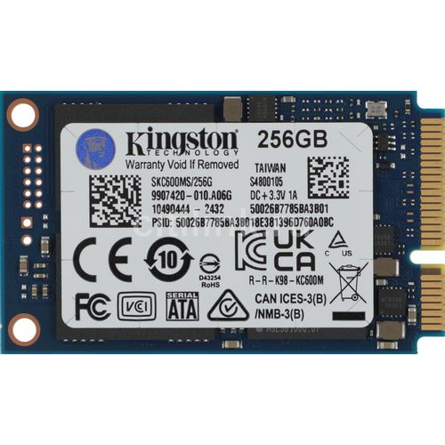 256ГБ SSD накопитель Kingston KC600 SKC600MS/256G mSATA, mSATA, mSATA